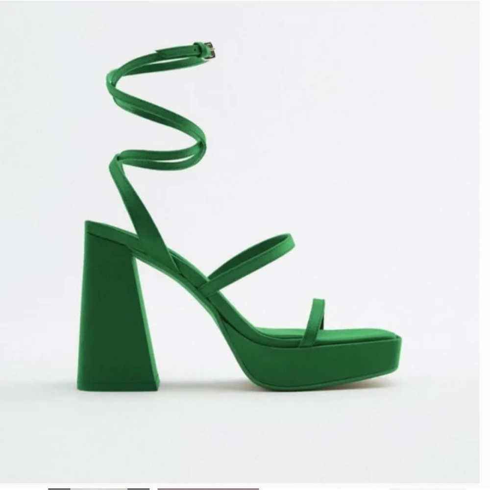 Zara lace up heels